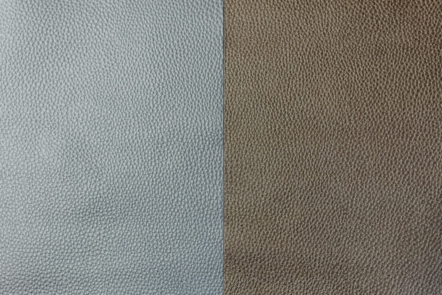 Material detail: leather samples arranged together