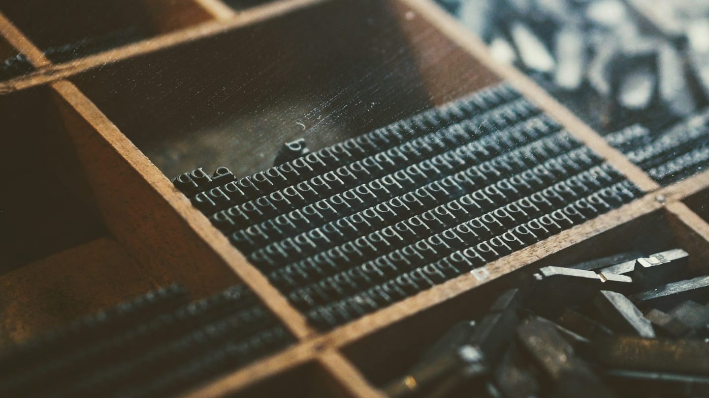 Material detail: an embossing impression in leather