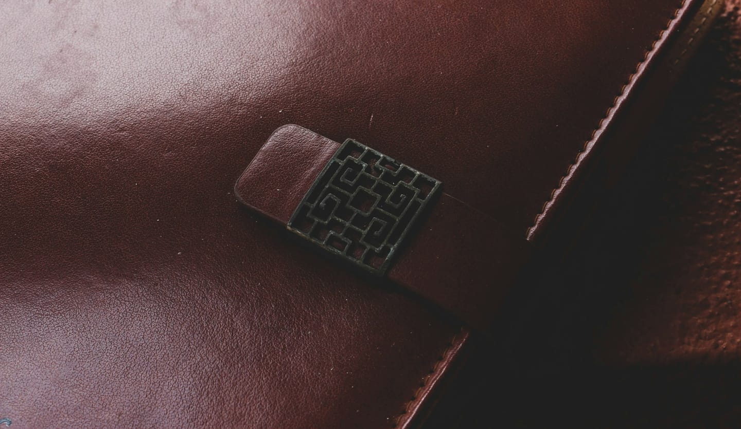 Workshop imagery: a stamping tool used on leather