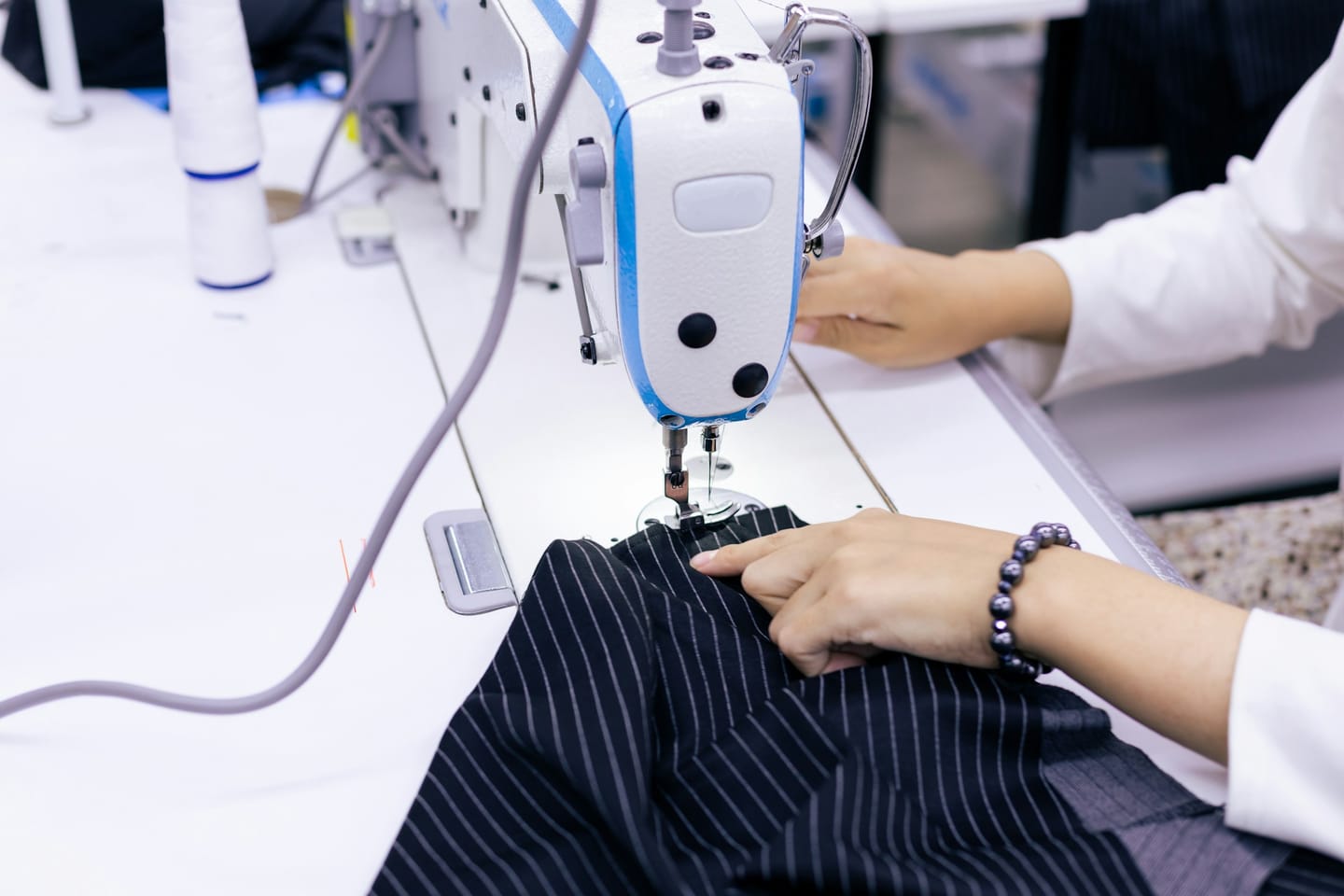 Accessories manufacturing context: a manufacturing detail photographed close up