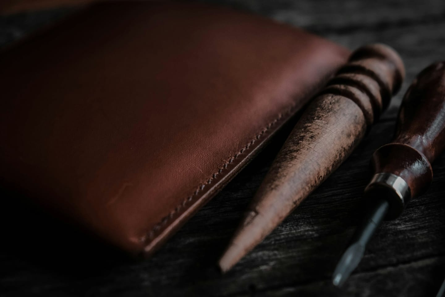 Workshop imagery: a punch used on leather