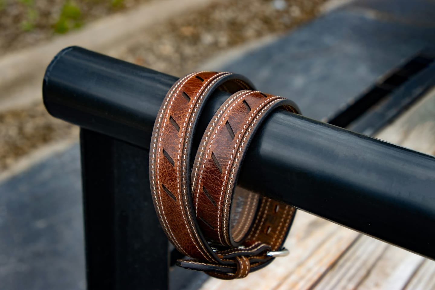 Material detail: a group of leather goods photographed together